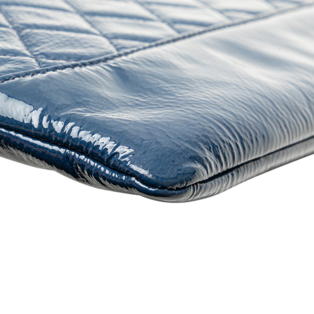 Chanel Medium Aged Calfskin Gabrielle O Case Clutch Blauw