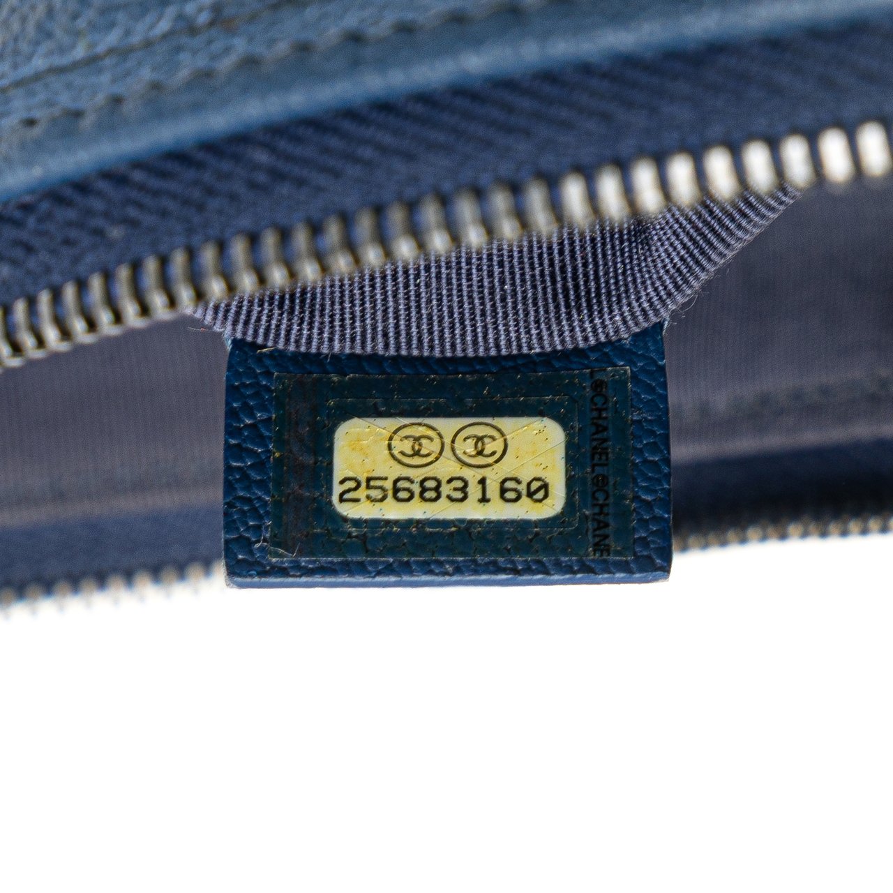 Chanel Medium Aged Calfskin Gabrielle O Case Clutch Blauw