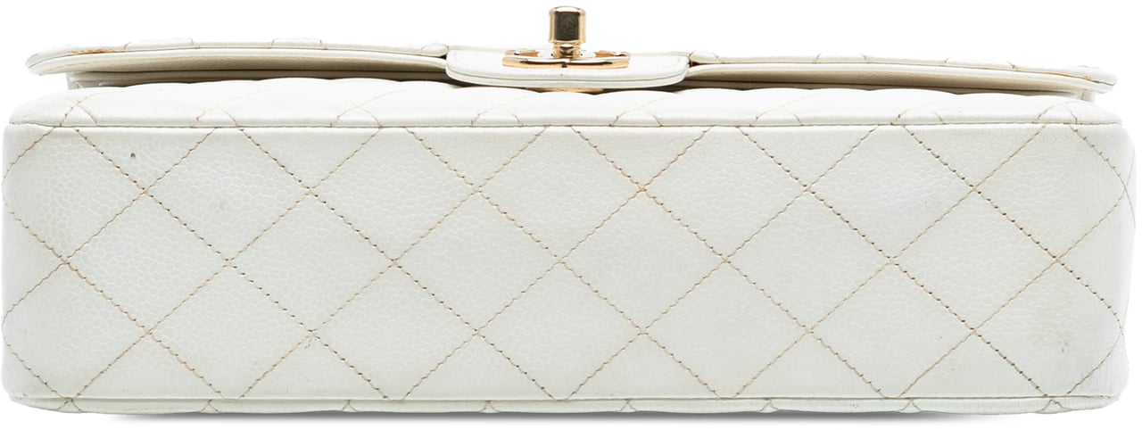 Chanel Medium Classic Caviar Double Flap Wit
