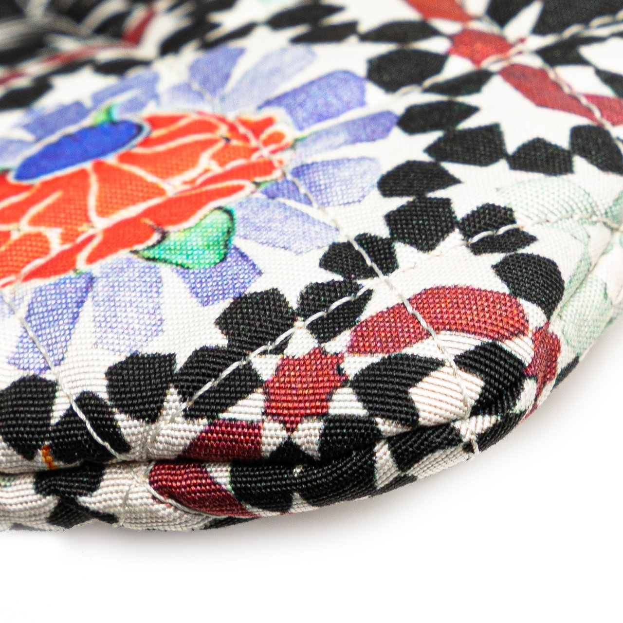 Chanel Paris Dubai Medium Printed Canvas Cosmetic Case Wit