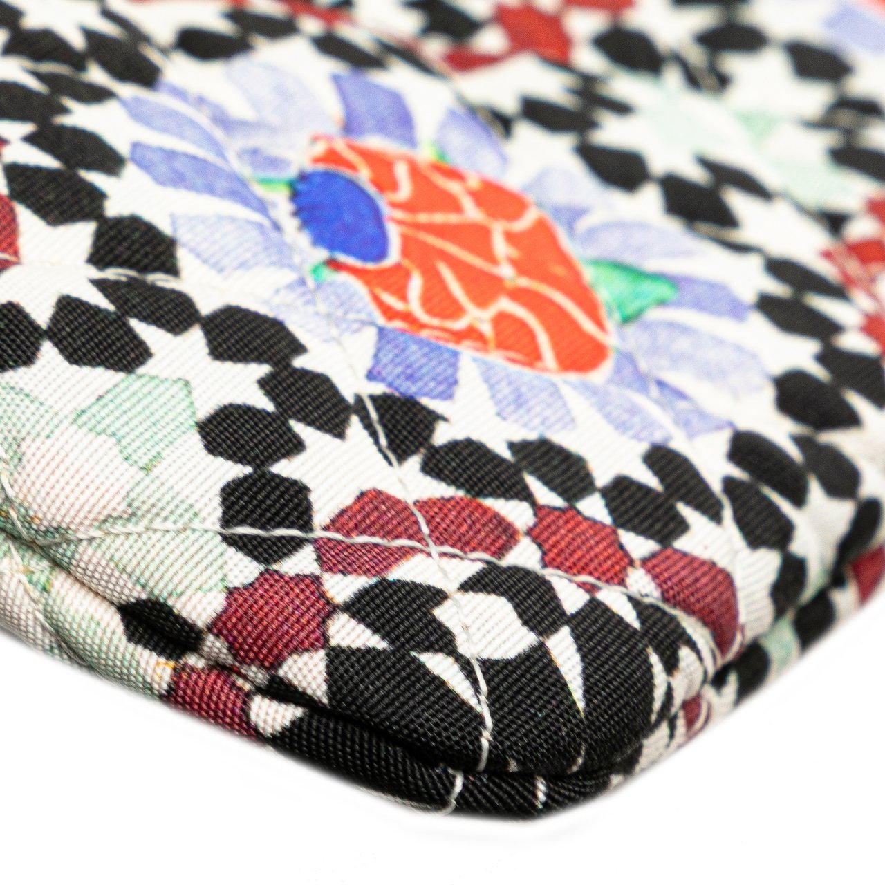 Chanel Paris Dubai Medium Printed Canvas Cosmetic Case Wit