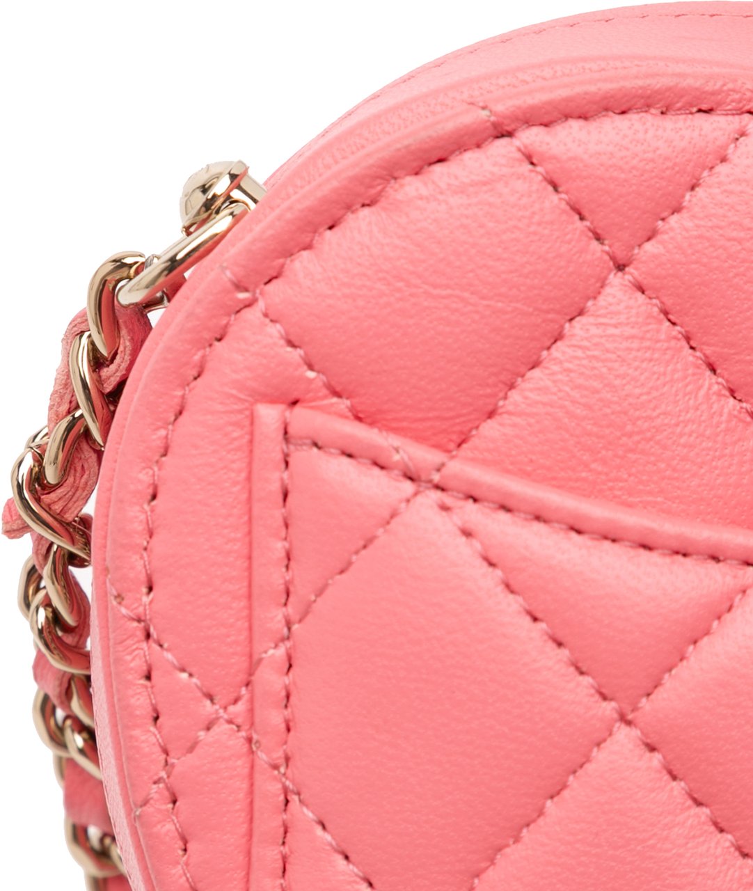 Chanel Mini Lambskin CC in Love Heart Crossbody Roze