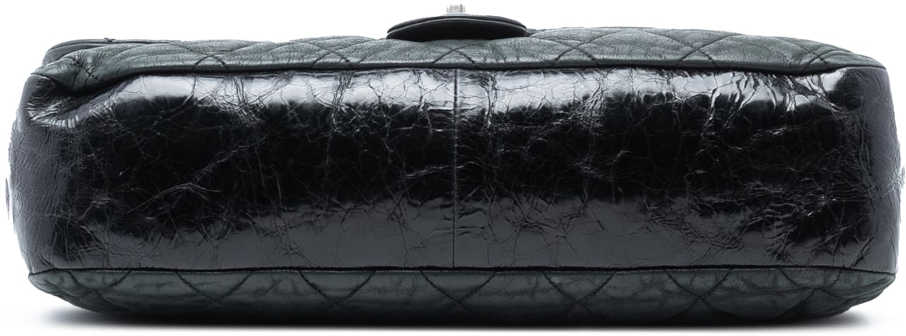 Chanel Jumbo Iridescent Calfskin In The Mix Flap Groen