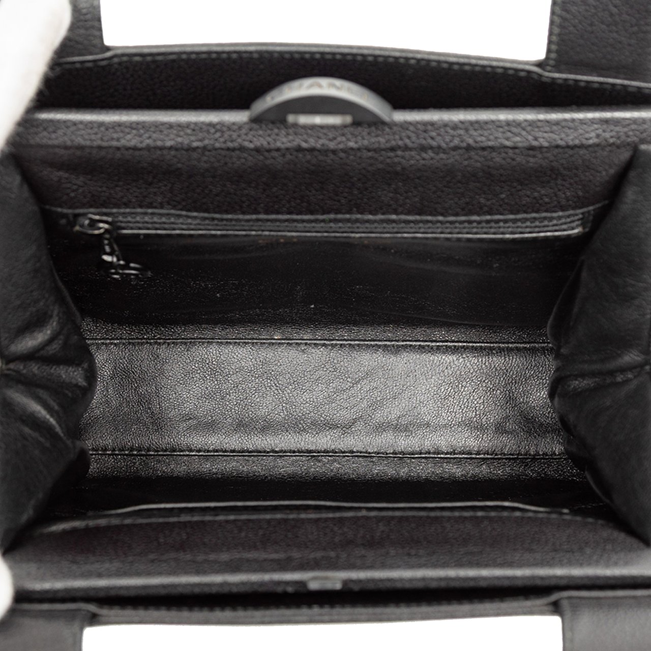 Chanel CC Calfskin Frame Handbag Zwart