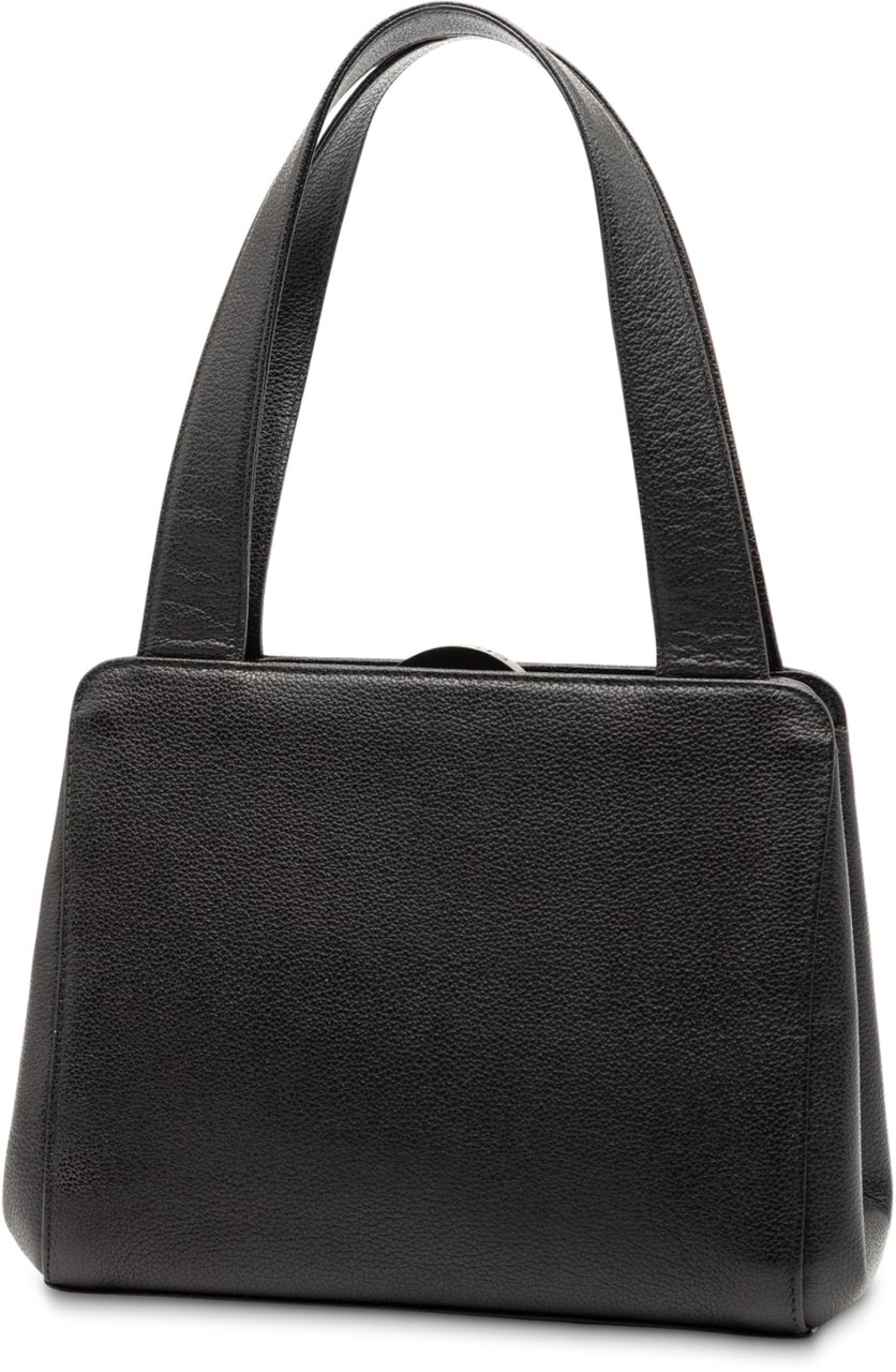 Chanel CC Calfskin Frame Handbag Zwart