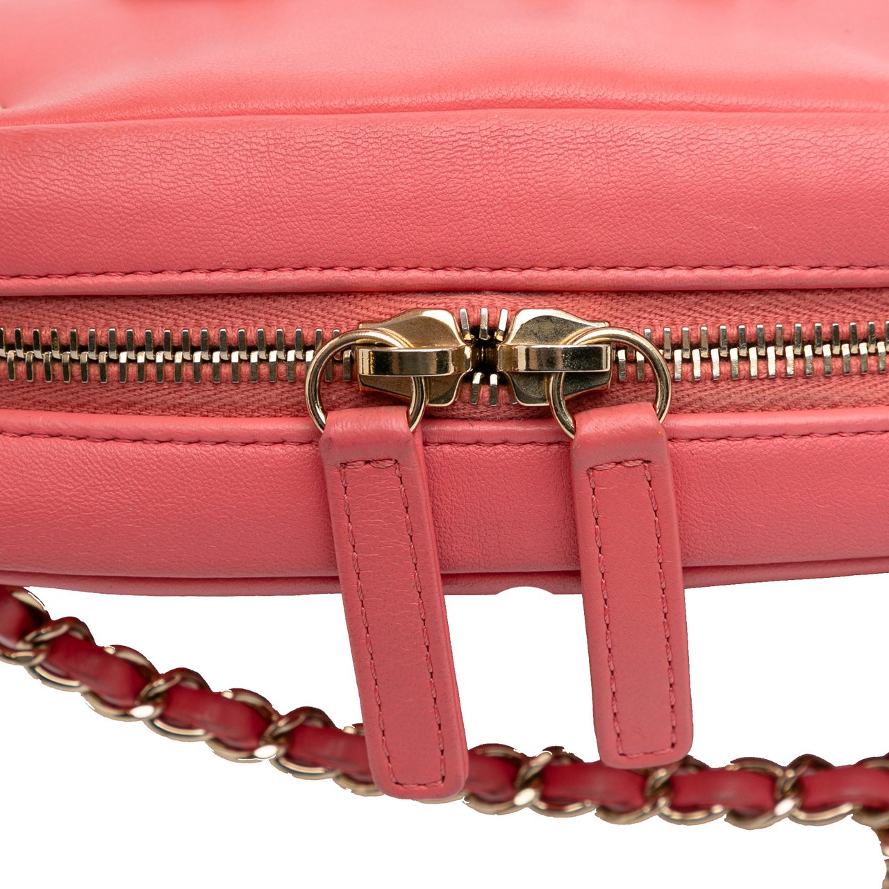 Chanel Lambskin Giant Crystal CC Camera Bag Roze