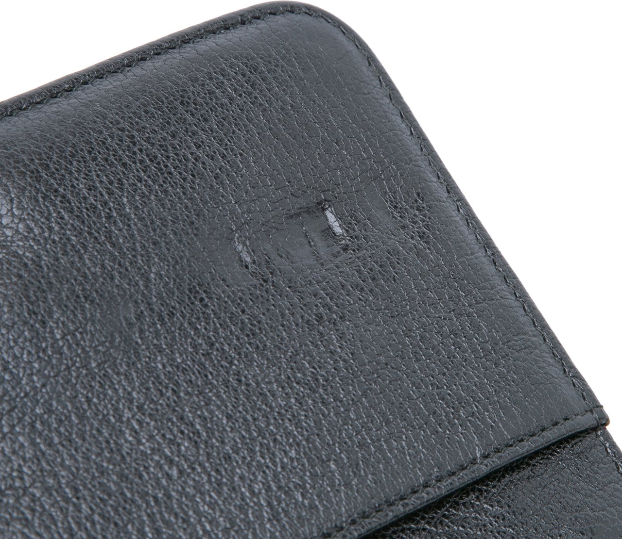 Chanel Studded Grained Calfskin Boy Wallet On Chain Zwart