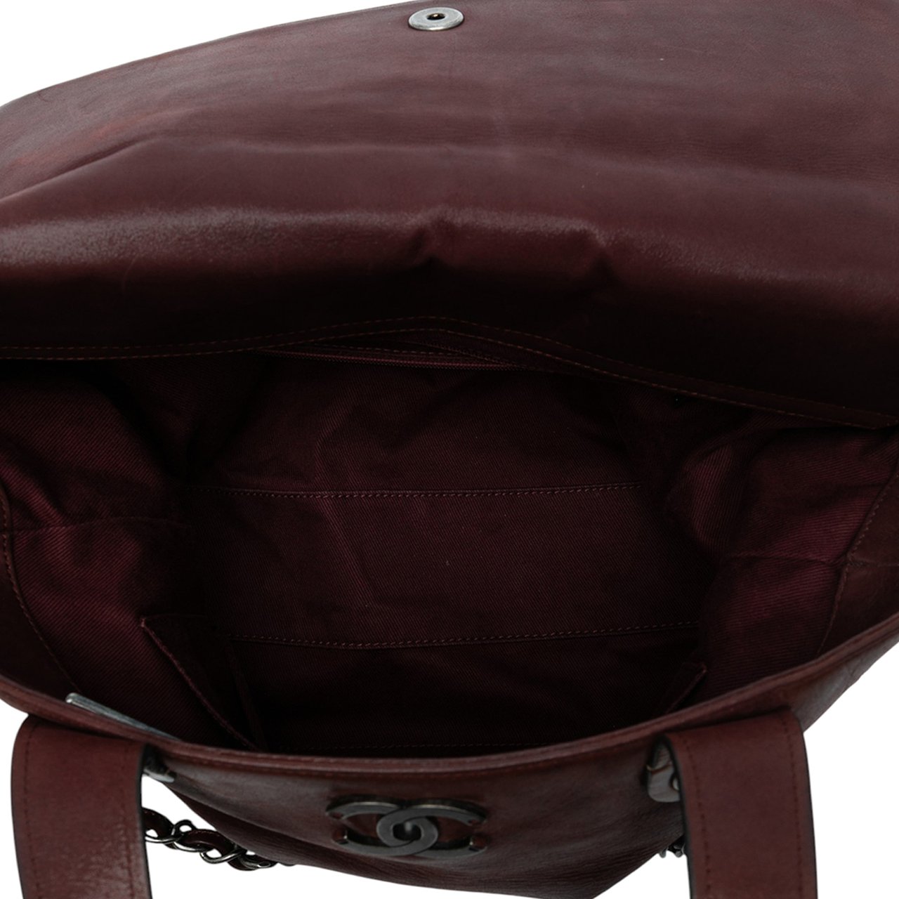 Chanel Iridescent Calfskin In The Mix Portobello Soft Tote Rood