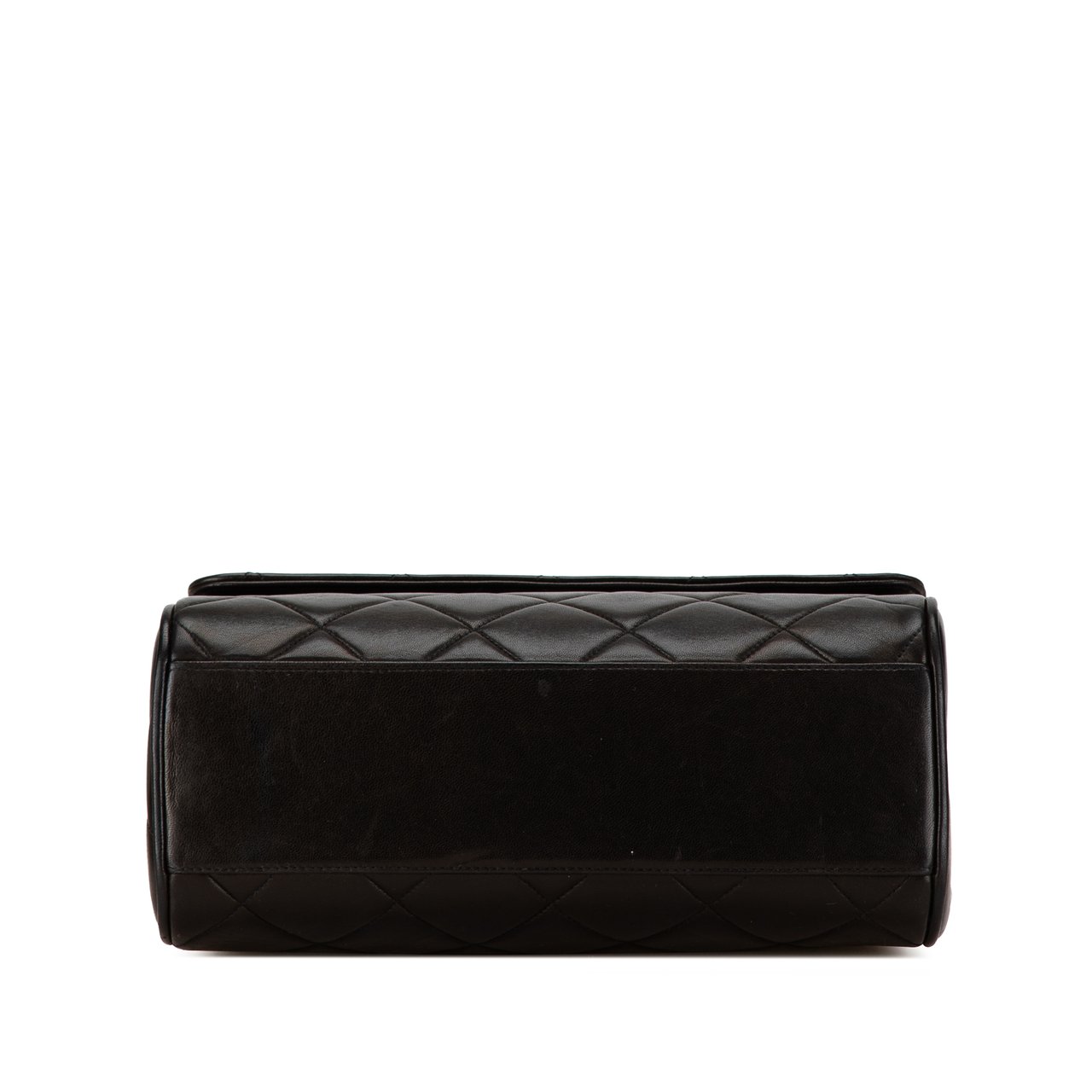 Chanel CC Quilted Lambskin Flap Zwart