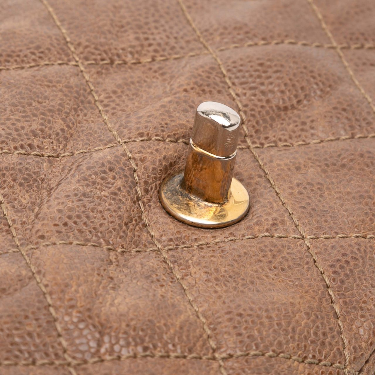 Chanel Large Quilted Caviar Shiva Flap Bruin