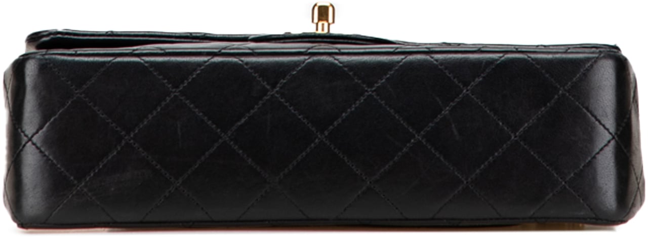Chanel Small Classic Lambskin Double Flap Zwart