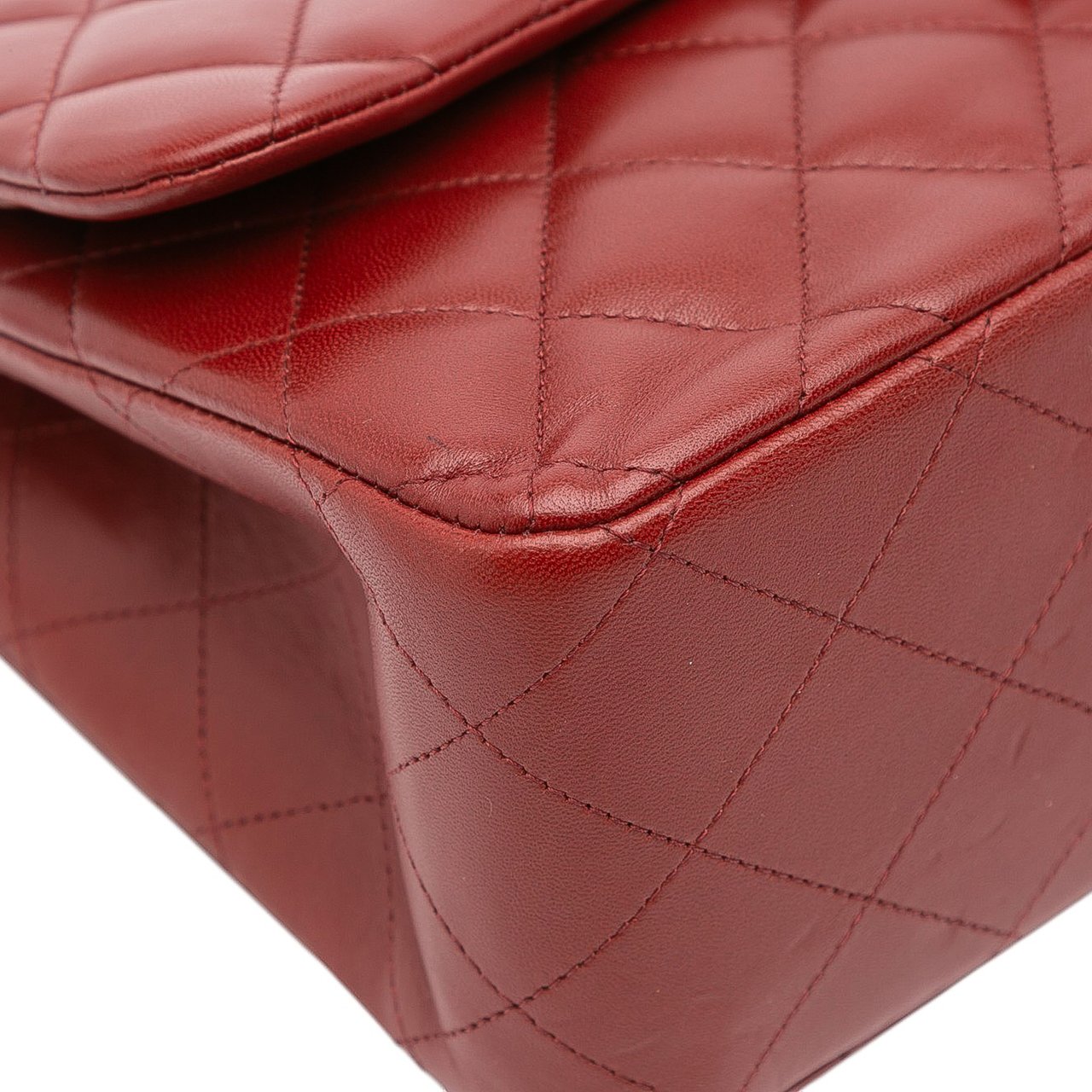 Chanel Jumbo Classic Lambskin Double Flap Rood