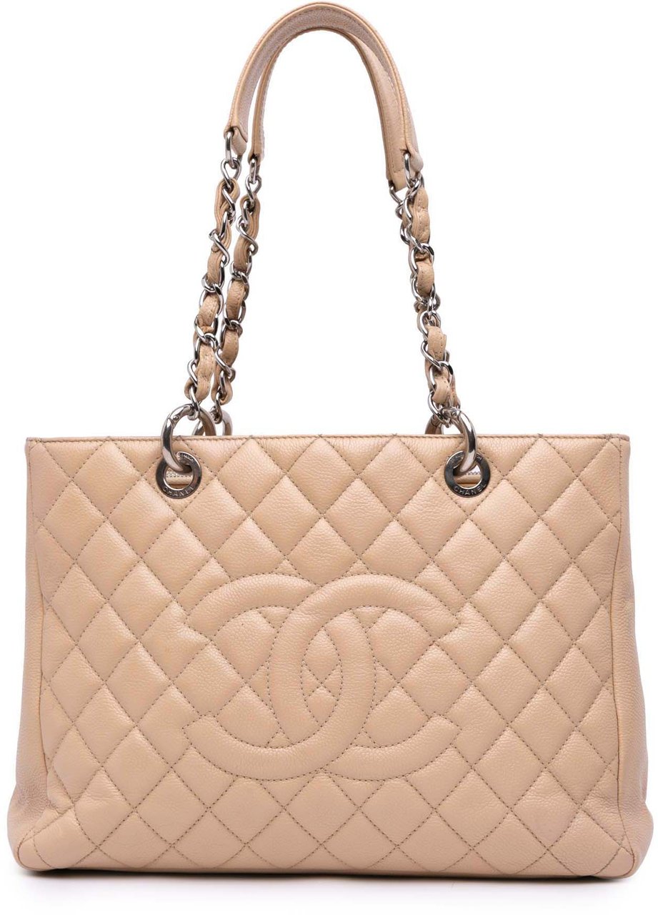 Chanel Caviar Grand Shopping Tote Bruin