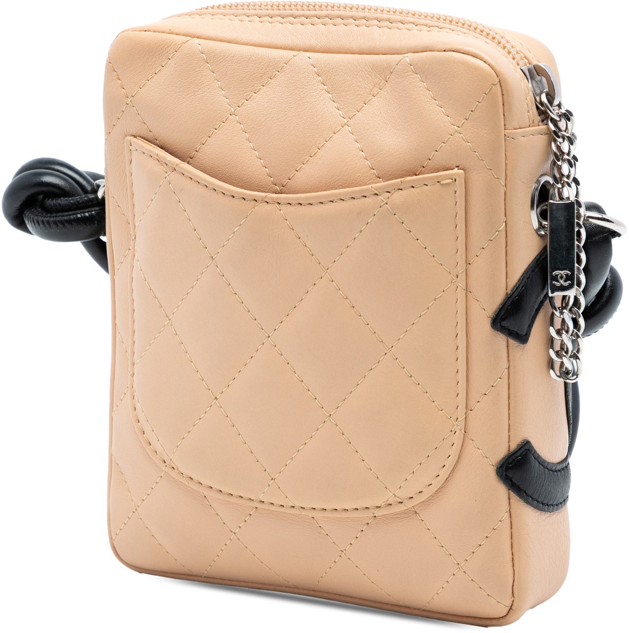Chanel Mini Lambskin Cambon Ligne Crossbody Bruin