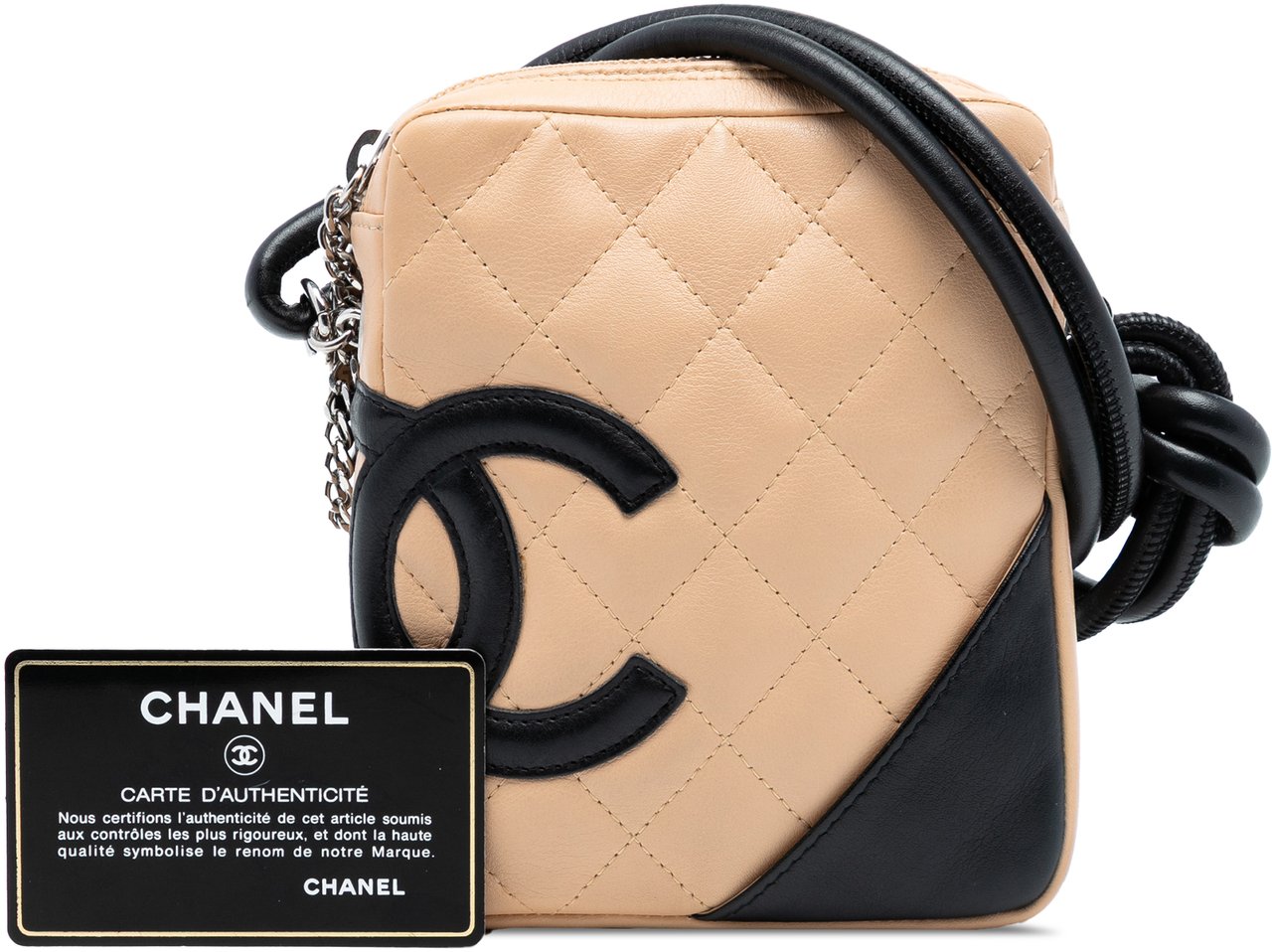 Chanel Mini Lambskin Cambon Ligne Crossbody Bruin
