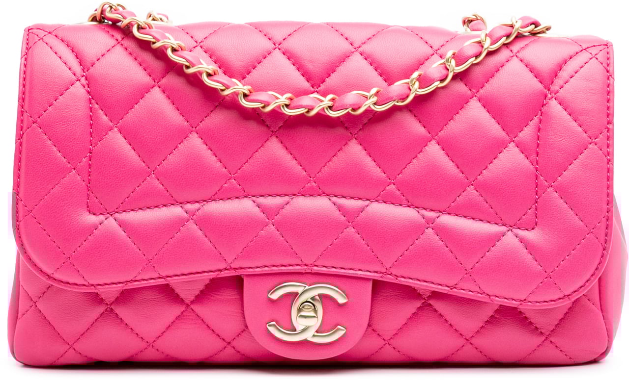 Chanel Medium Quilted Lambskin Mademoiselle Chic Flap Roze