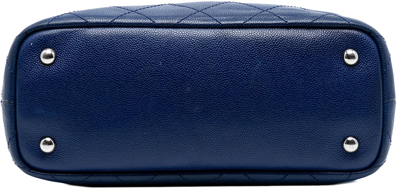 Chanel Quilted Caviar Shopping Fever Tote Blauw