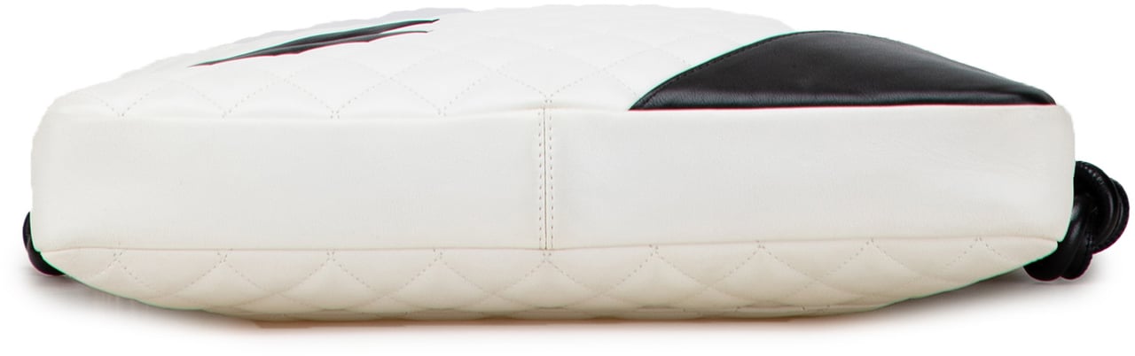 Chanel Maxi Lambskin Cambon Ligne Crossbody Wit