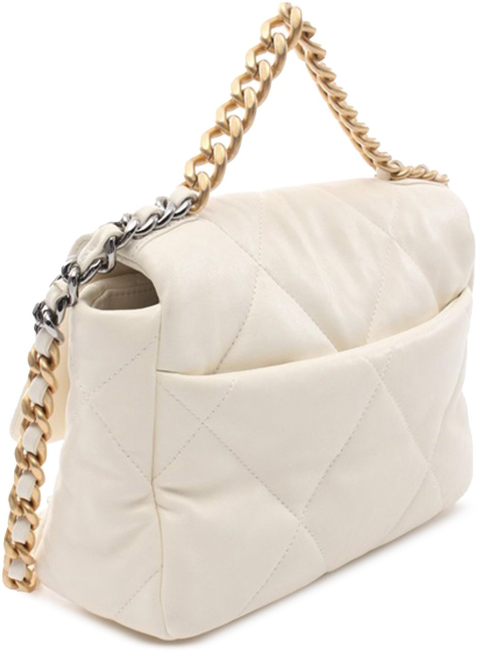 Chanel Medium Lambskin 19 Flap Wit