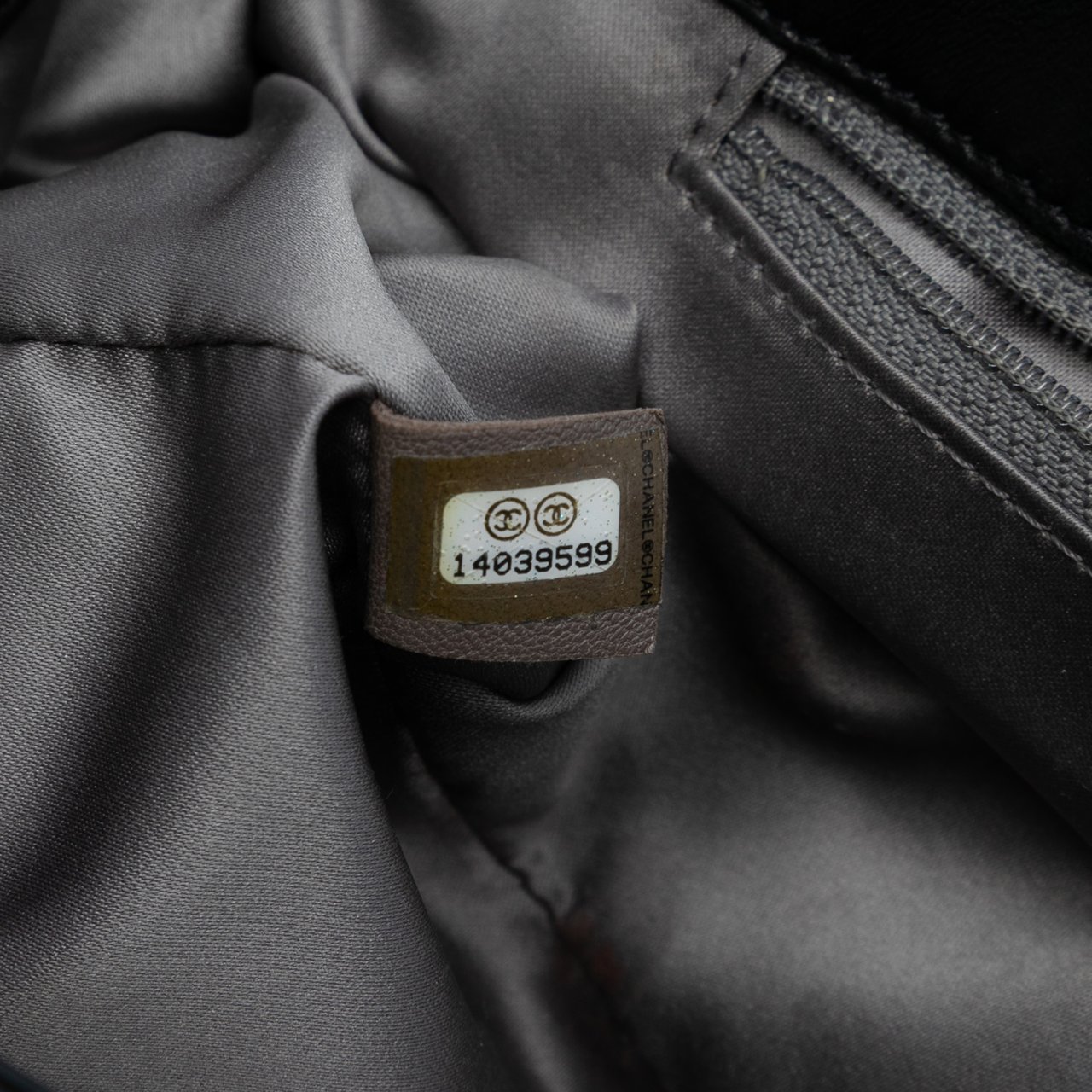 Chanel CC Quilted Astrakhan Flap Zwart