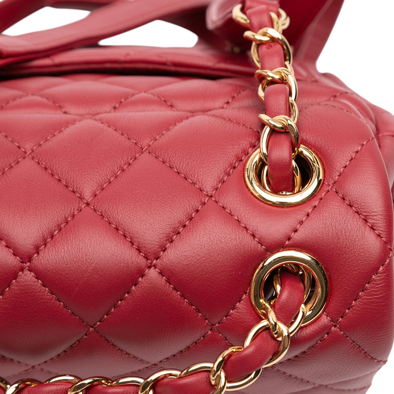 Chanel Mini Quilted Lambskin Urban Spirit Backpack Rood