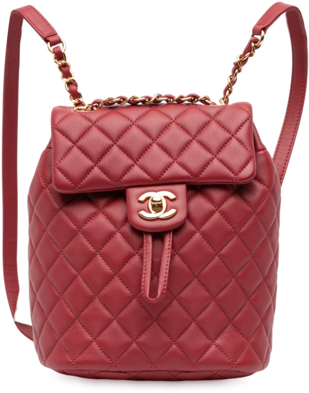 Chanel Mini Quilted Lambskin Urban Spirit Backpack Rood