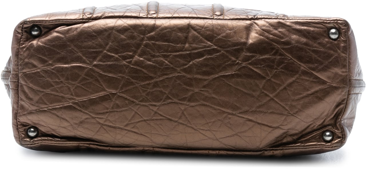 Chanel Distressed Calfskin Shopping In Moscow Tote Bruin