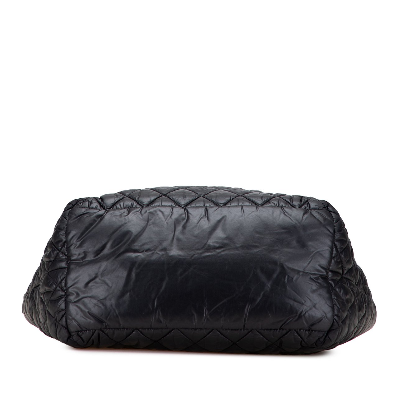 Chanel Small Quilted Nylon Coco Cocoon Tote Zwart
