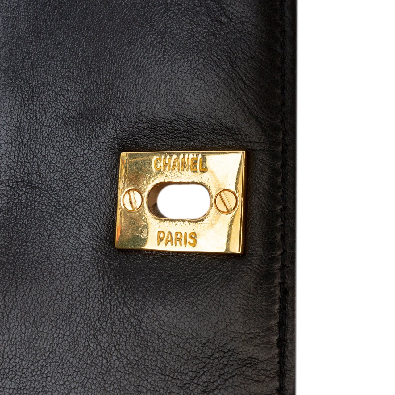 Chanel CC Lambskin Front Pocket Tote Zwart