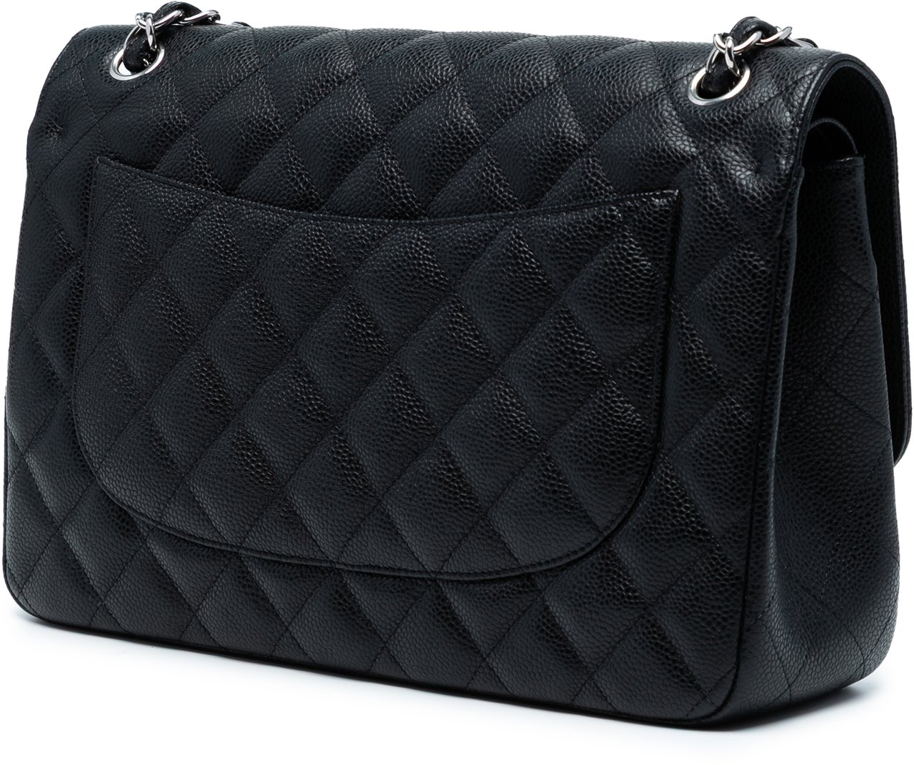 Chanel Jumbo Classic Caviar Double Flap Zwart