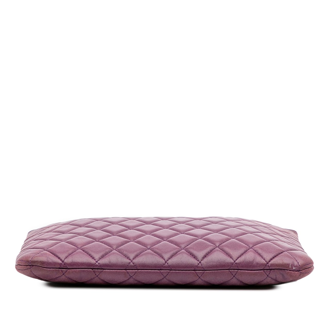 Chanel Medium Quilted Lambskin Boy O Case Clutch Paars