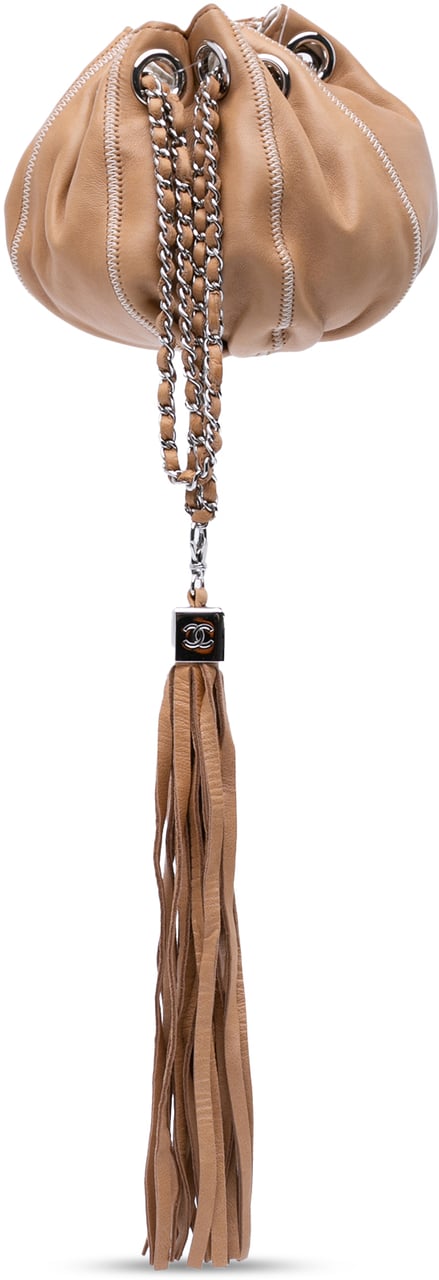 Chanel Mini Lambskin and Satin Reversible Sac Cordon Bruin