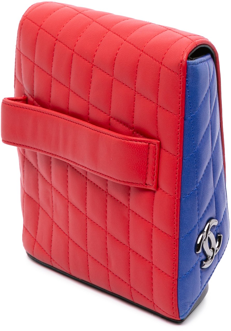 Chanel Quilted Lambskin Fresh Air Clutch Rood