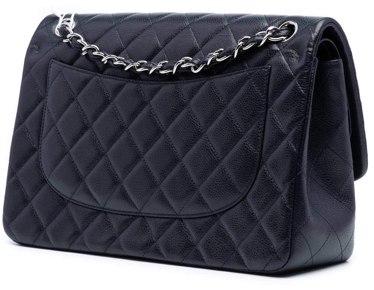 Chanel Jumbo Classic Caviar Double Flap Blauw