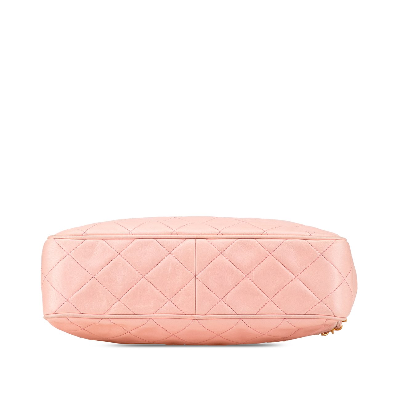 Chanel CC Quilted Lambskin Camera Crossbody Roze