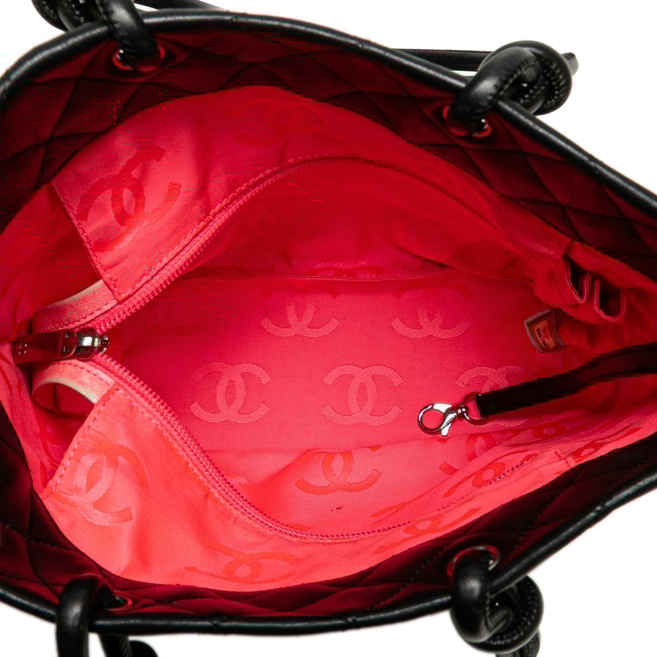 Chanel Medium Lambskin Cambon Ligne Tote Zwart