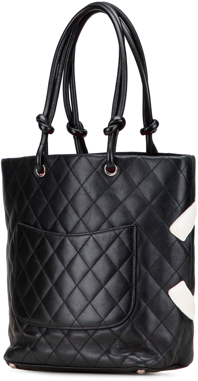 Chanel Medium Lambskin Cambon Ligne Tote Zwart