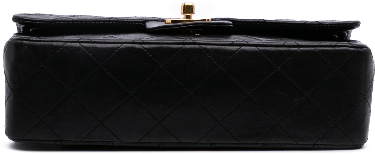 Chanel Small Classic Lambskin Double Flap Zwart