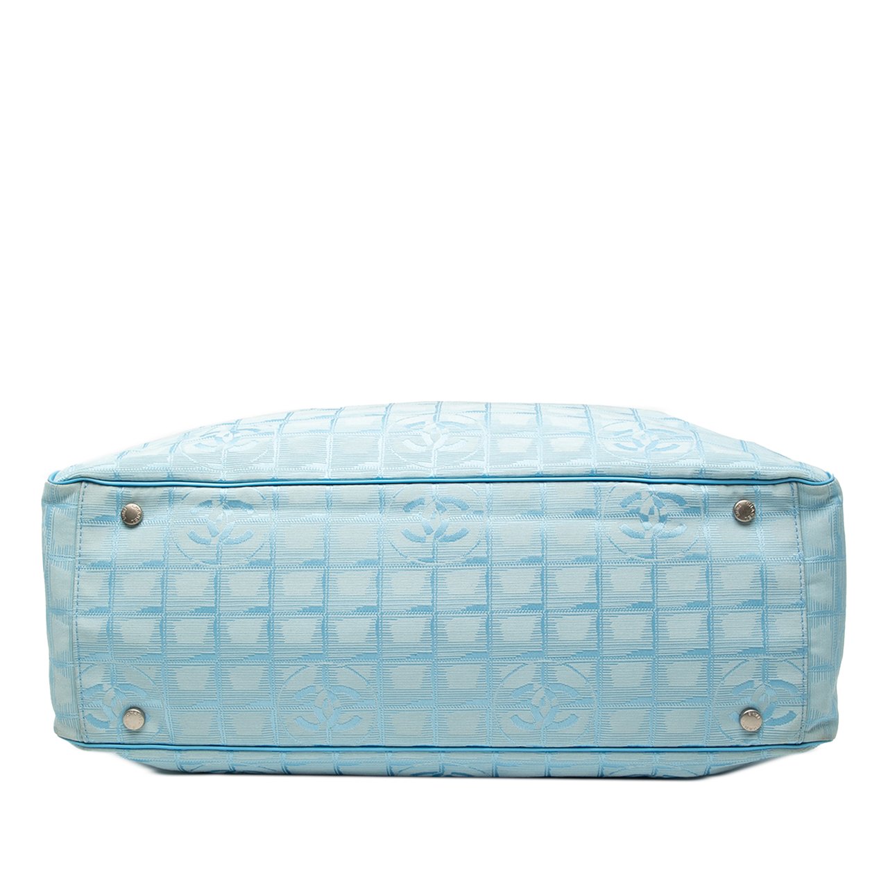 Chanel New Travel Line Nylon Tote Blauw