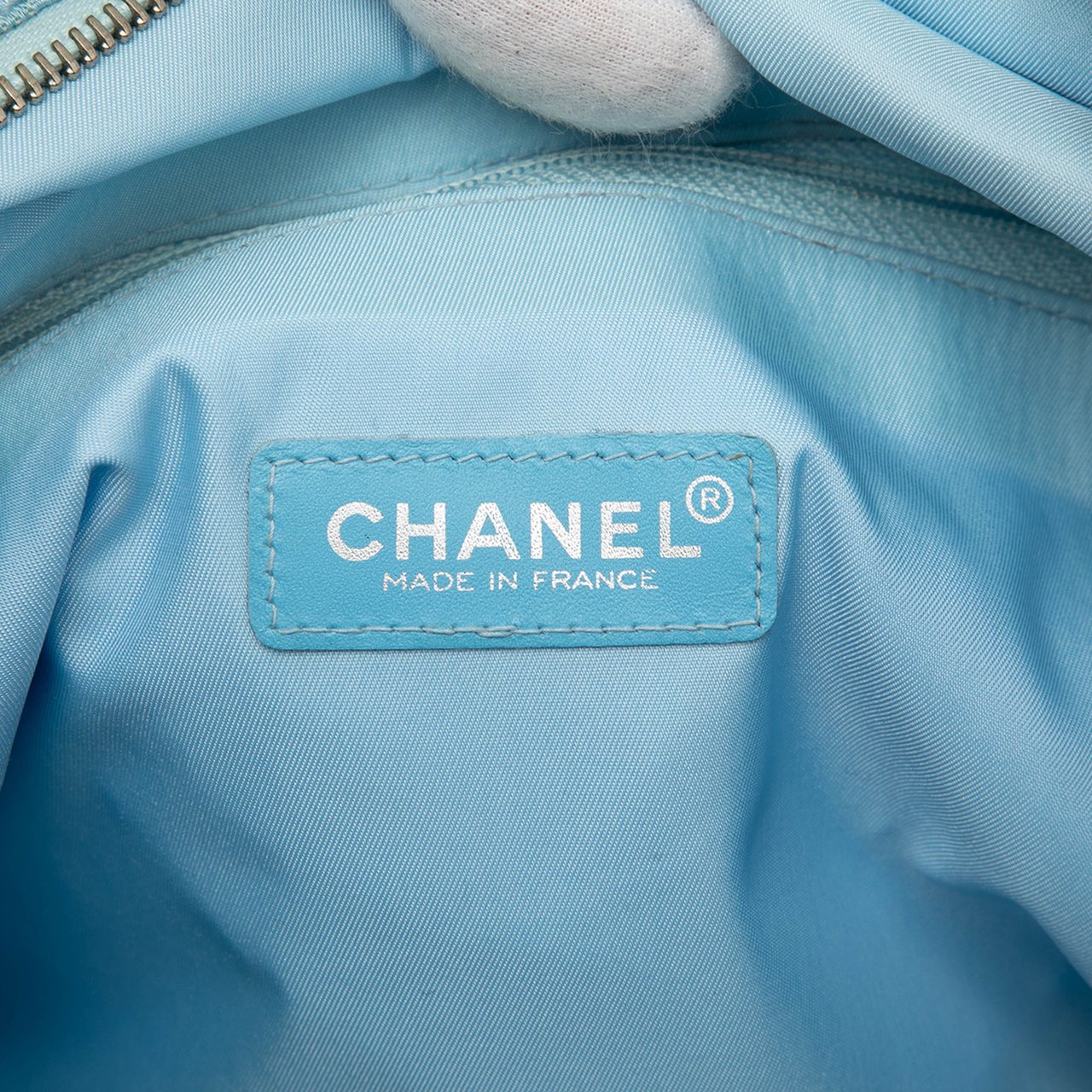 Chanel New Travel Line Nylon Tote Blauw