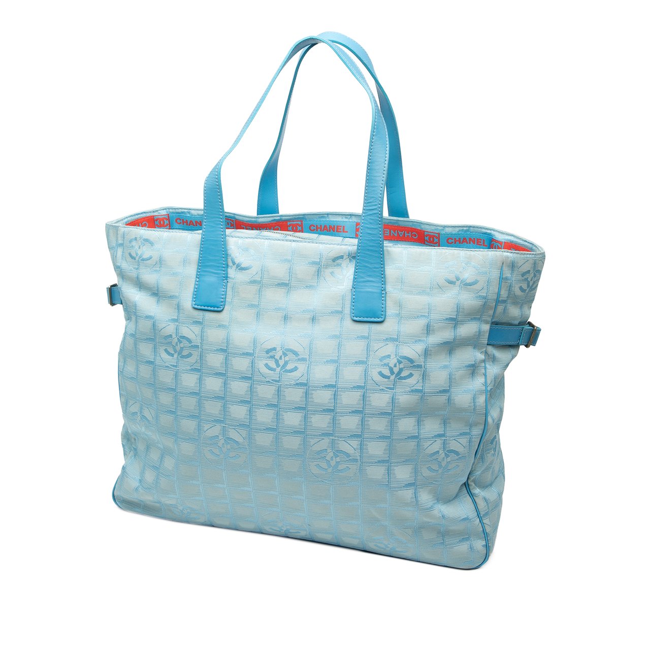Chanel New Travel Line Nylon Tote Blauw