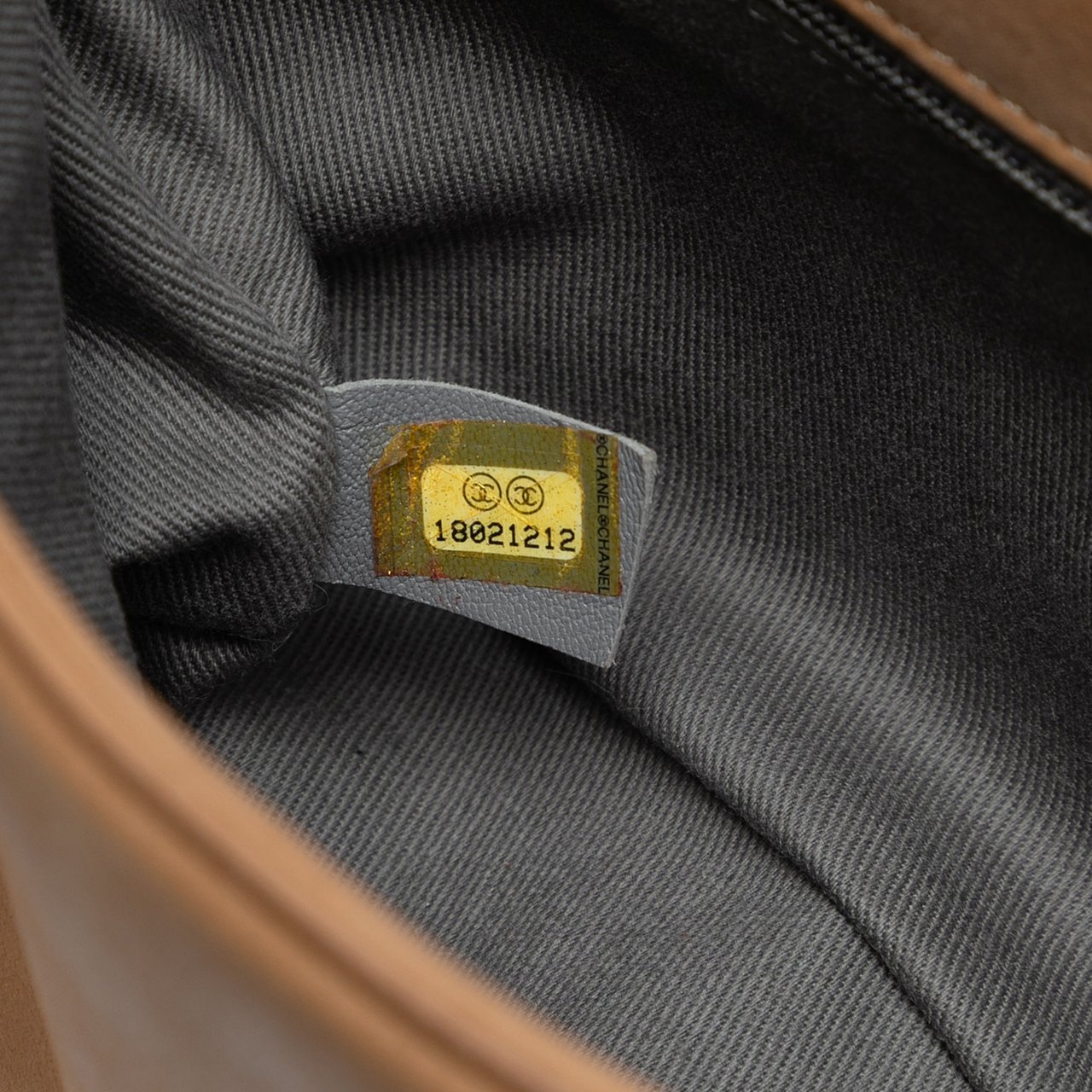 Chanel CC Aged Calfskin Diamond Stitch Flap Bruin