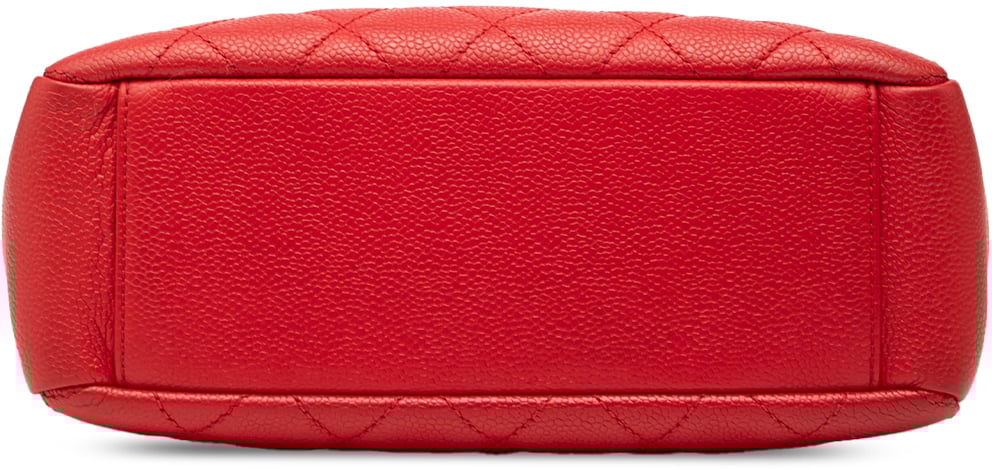 Chanel Caviar Petite Shopping Tote Rood