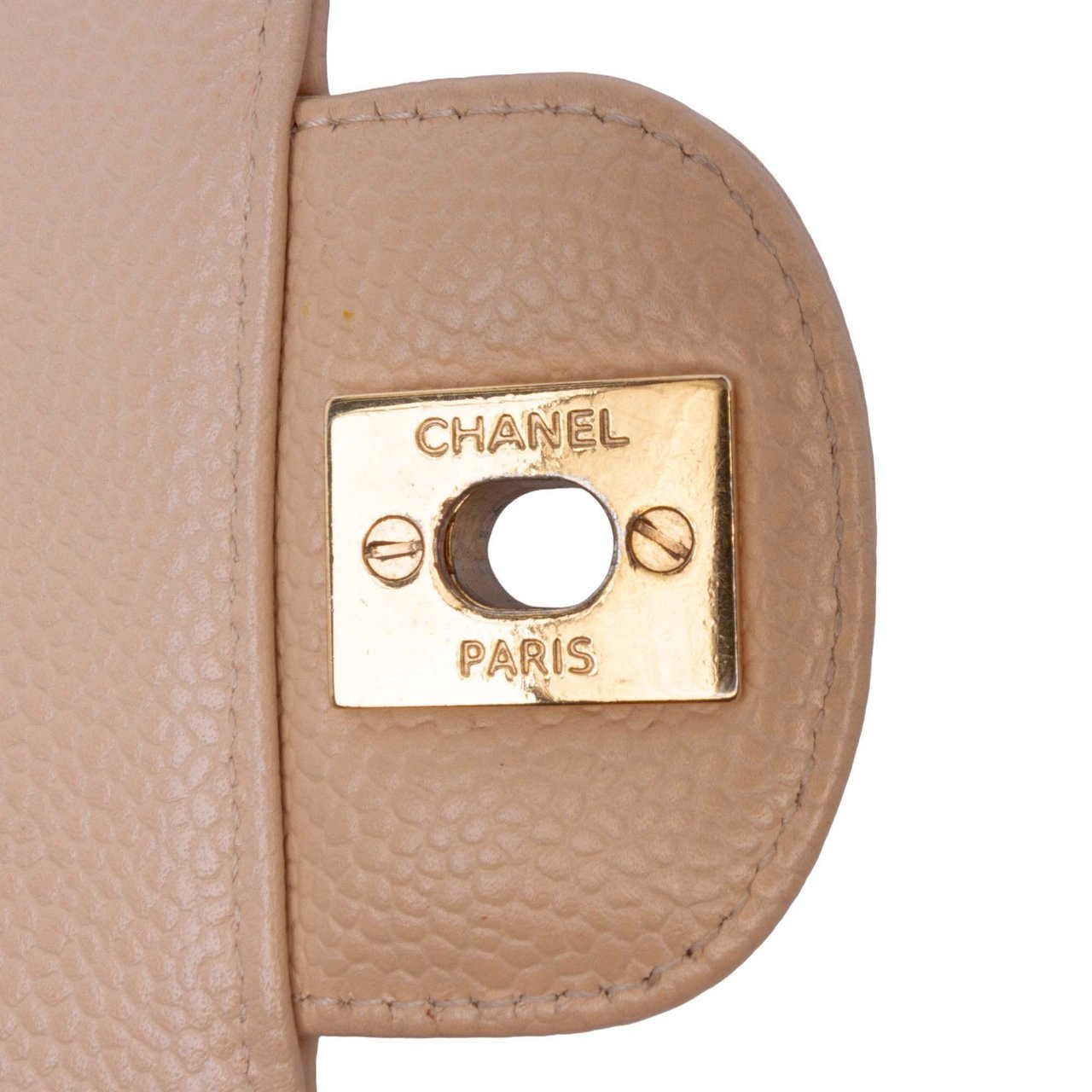 Chanel Medium Classic Caviar Double Flap Bruin