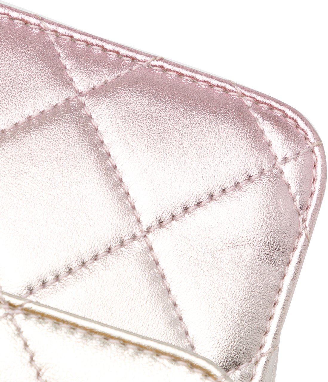 Chanel Mini Metallic Lambskin Like a Wallet Flap Roze