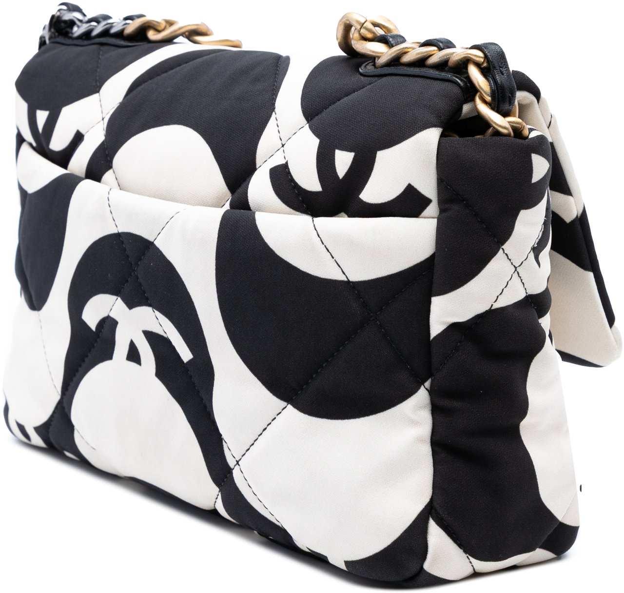 Chanel Medium Printed Silk 19 Flap Wit