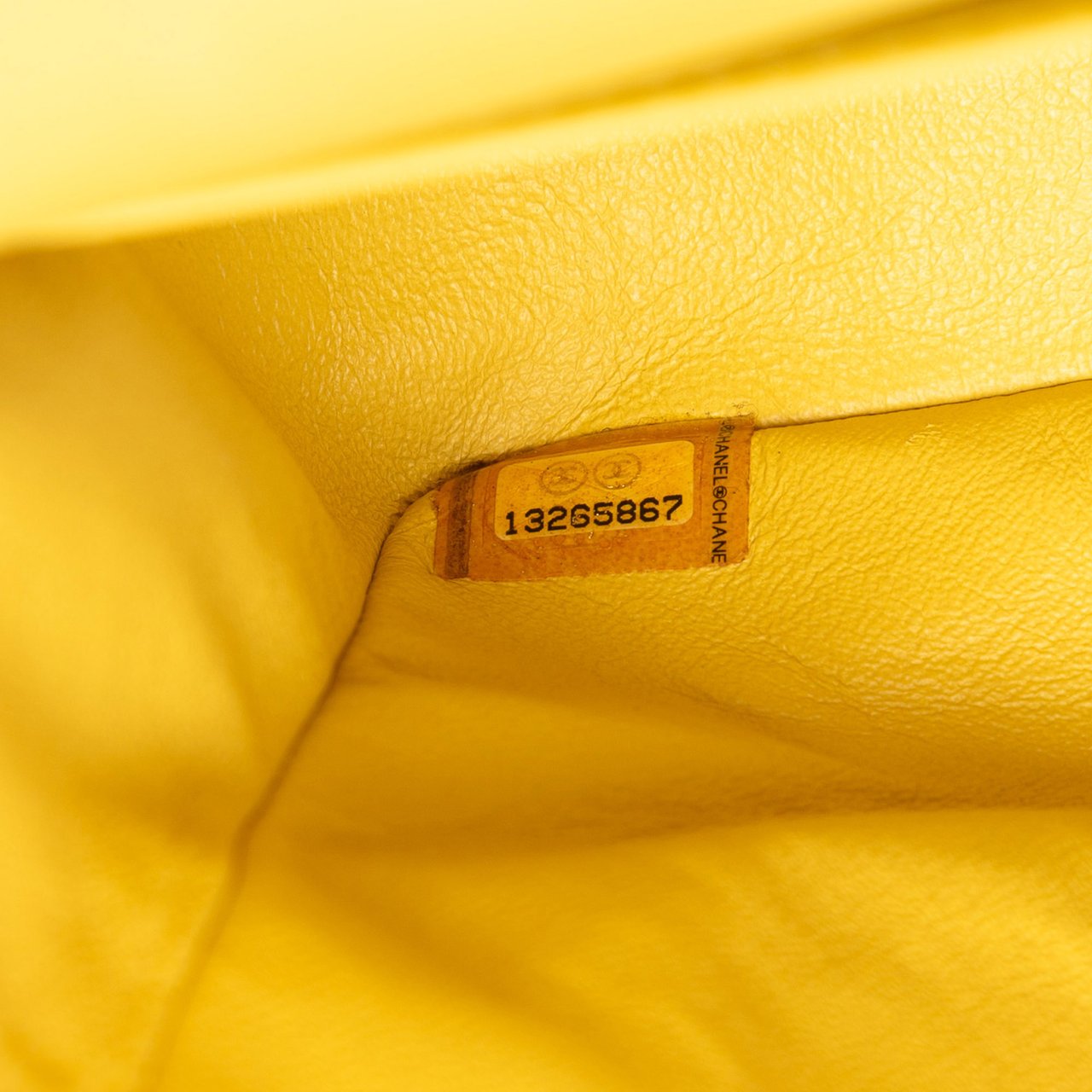 Chanel Medium Classic Lambskin Double Flap Geel