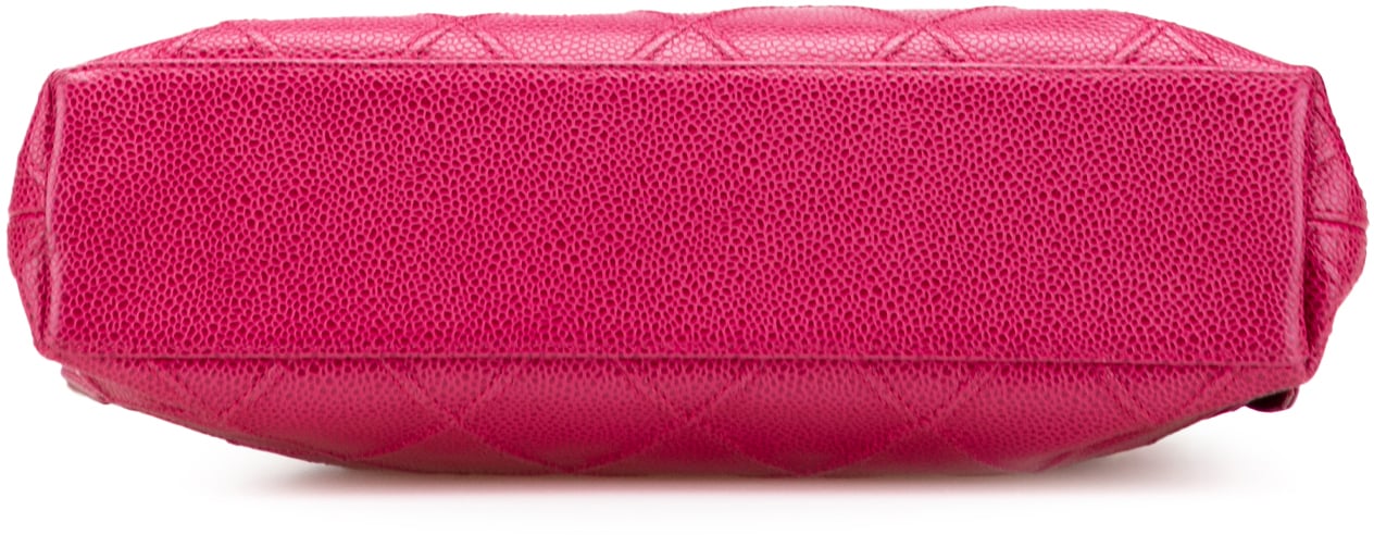 Chanel CC Quilted Caviar Chain Tote Roze