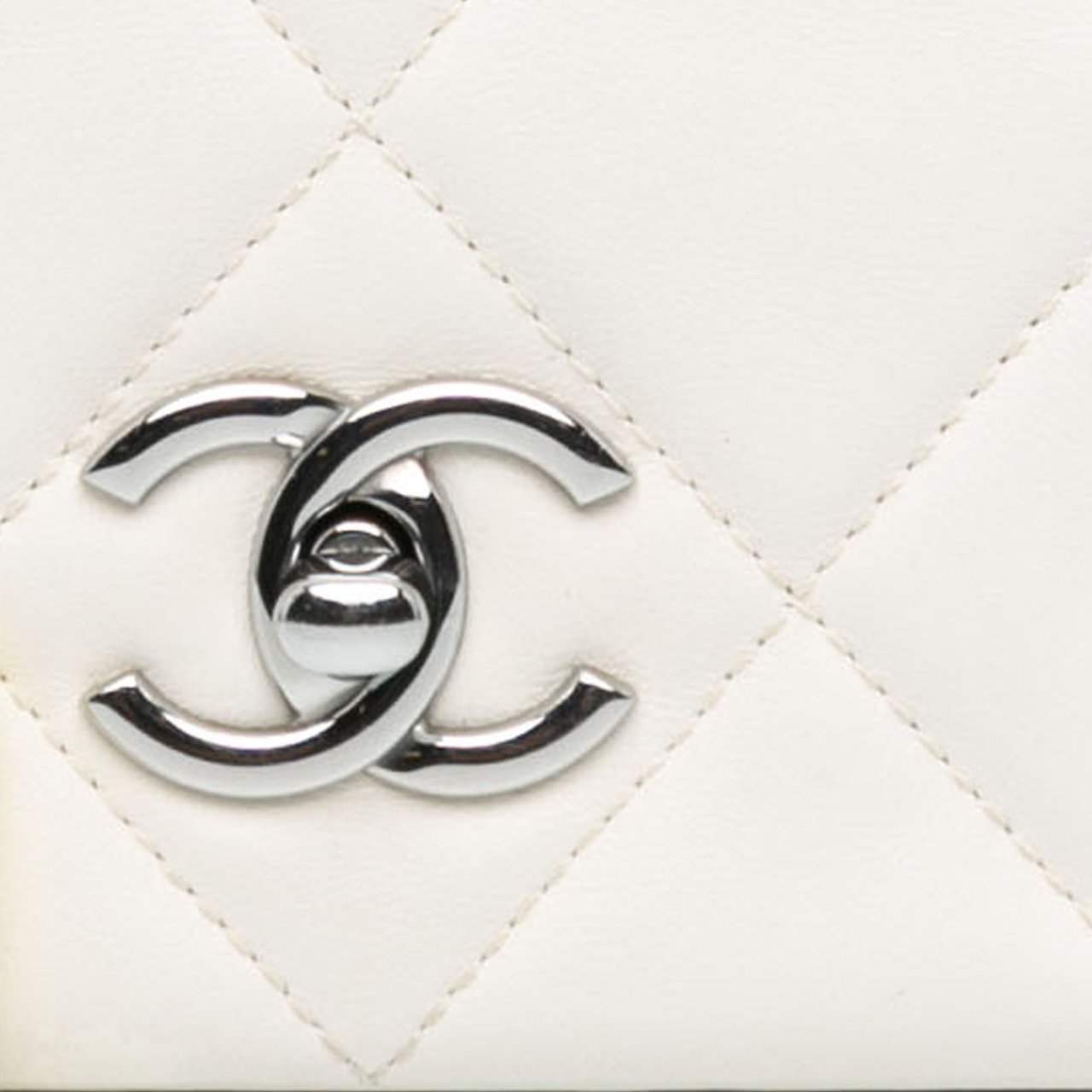 Chanel Mini Quilted Lambskin Chain Rows Flap Wit