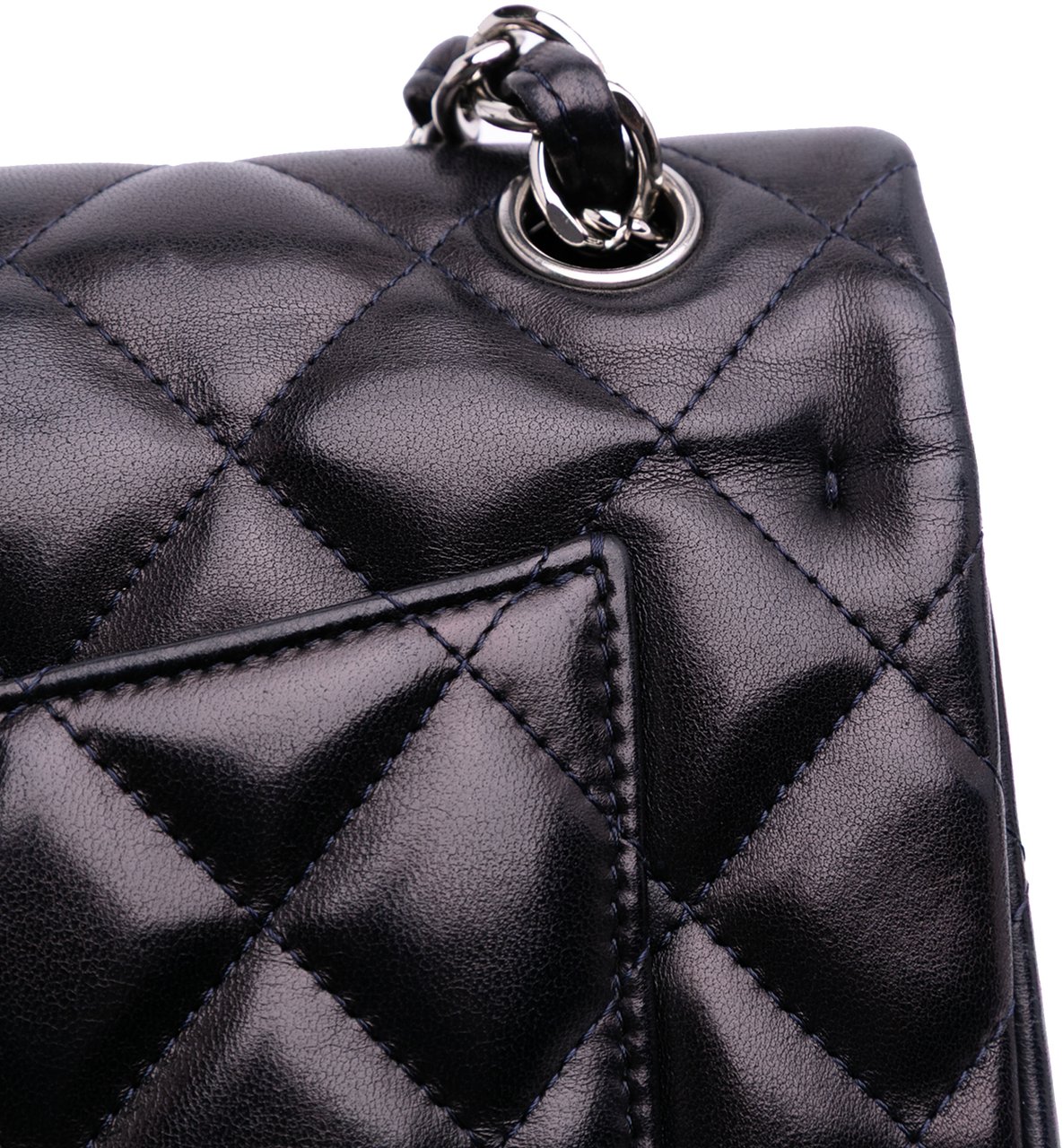 Chanel Jumbo Classic Lambskin Double Flap Blauw